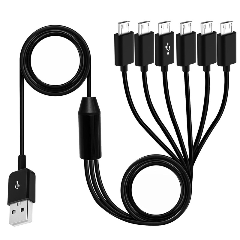 Universal Micro USB Splitter Cable - Fast 5A Charging & Data Sync Capability gallery