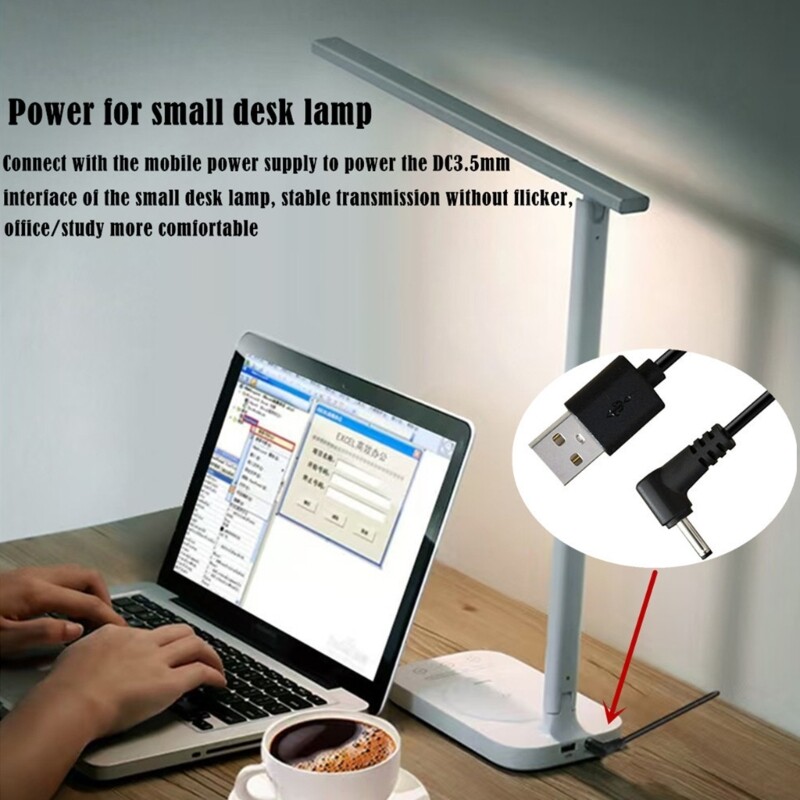 25cm USB to DC5V 3.5x1.35mm Adapter Elbow Head Cable Fast Charging Data line gallery