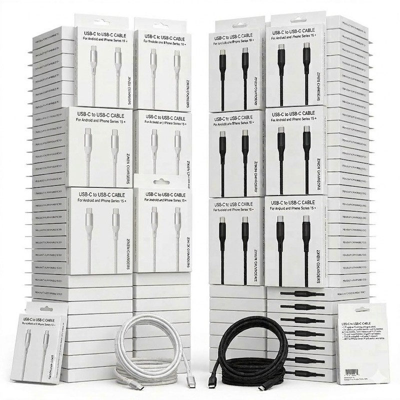 Bulk USB-C to USB-C Charging Cable 5Ft 60W Type C Charger Cords for iPhone Lot