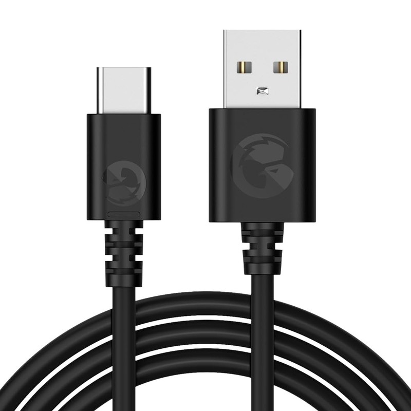 USB-A to USB-C Cable Wired Controllers – 1.8m / 5.9ft – Black