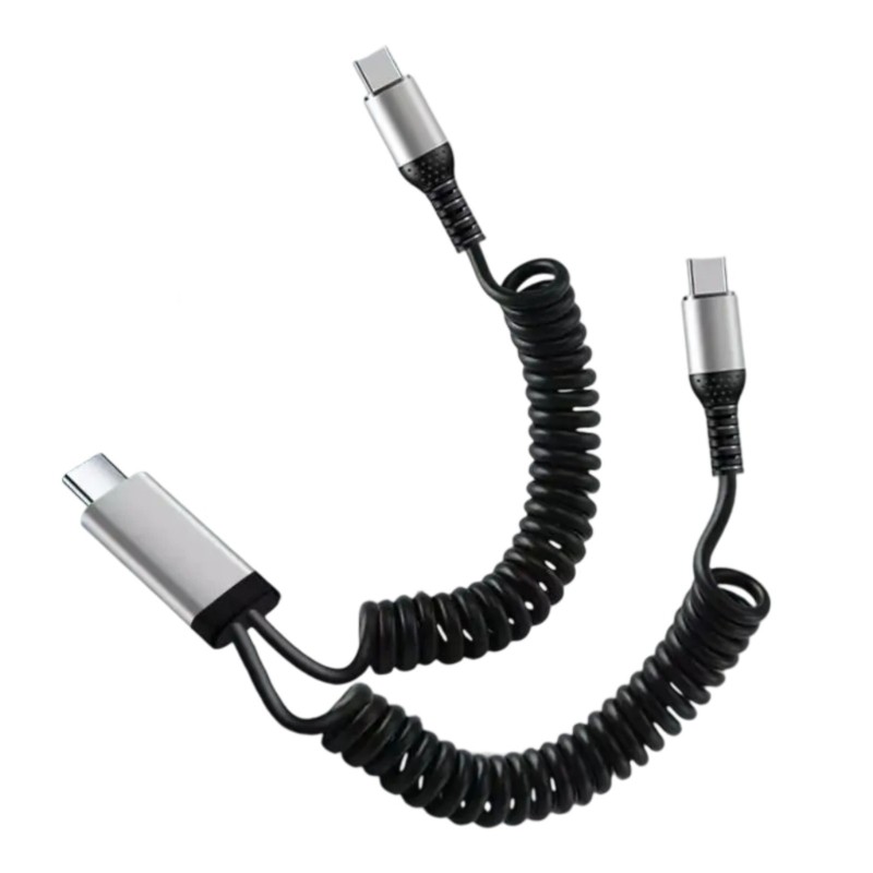 Expandables Double Connectors Car Charging Wire USB A and Type C 66W Support gallery