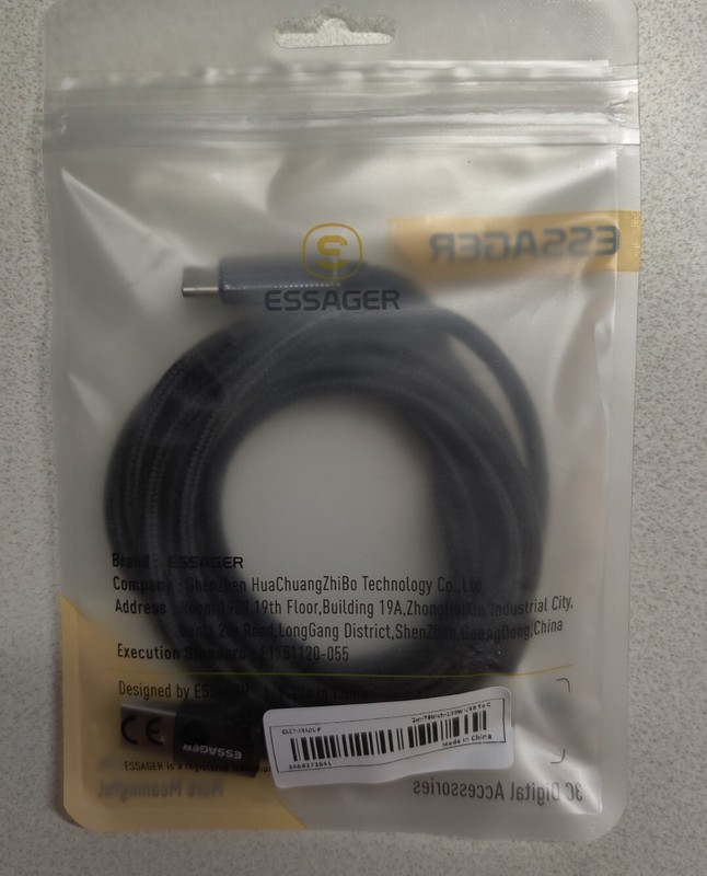 USB Type C 100W PD Cable for Fast Charging 6ft 2m, Black