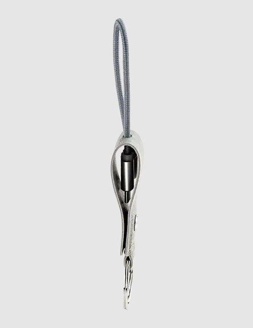 TYLT Chainlink USB-C to USB-C Portable Keychain Cable Gray gallery