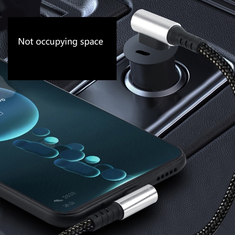 90 Degree Elbow USB to Type C Cable for Rapid Charging and Efficient Data Sync gallery