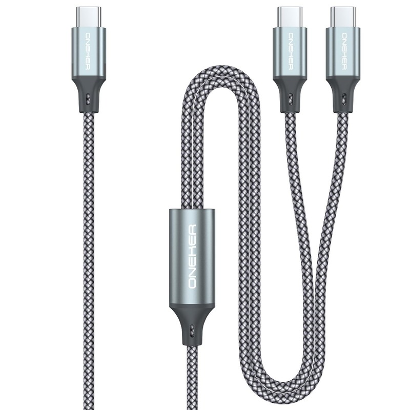 100W 2-in-1 USB-Cable 4FT,USB to USB Cable,USB 2.0 Braided Fast Charging for …