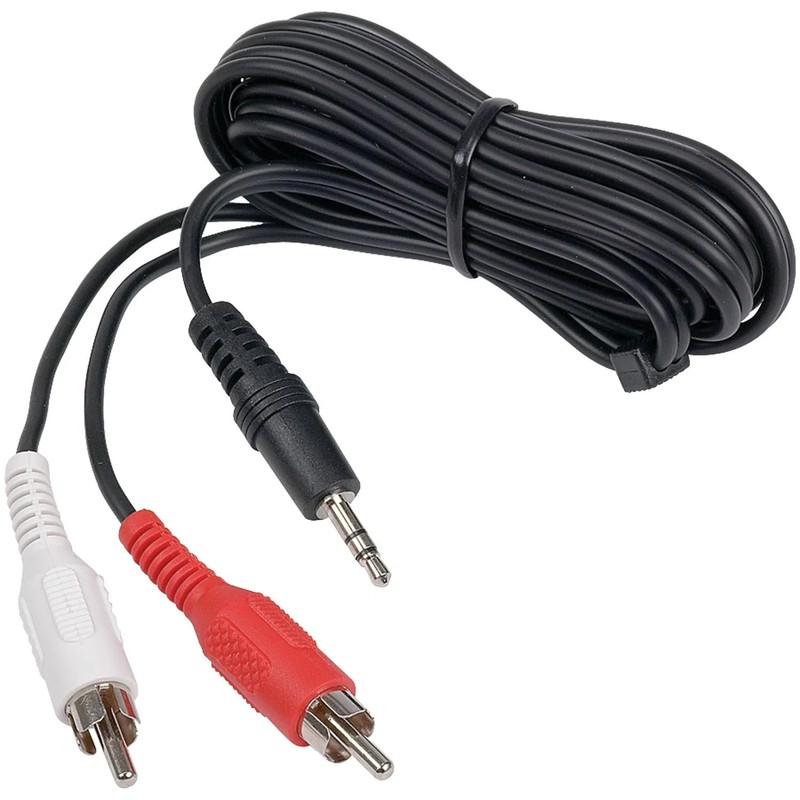 RCA AH205R MP3 3.5mm to 2 RCA Plugs Y-Adapter, 3ft gallery