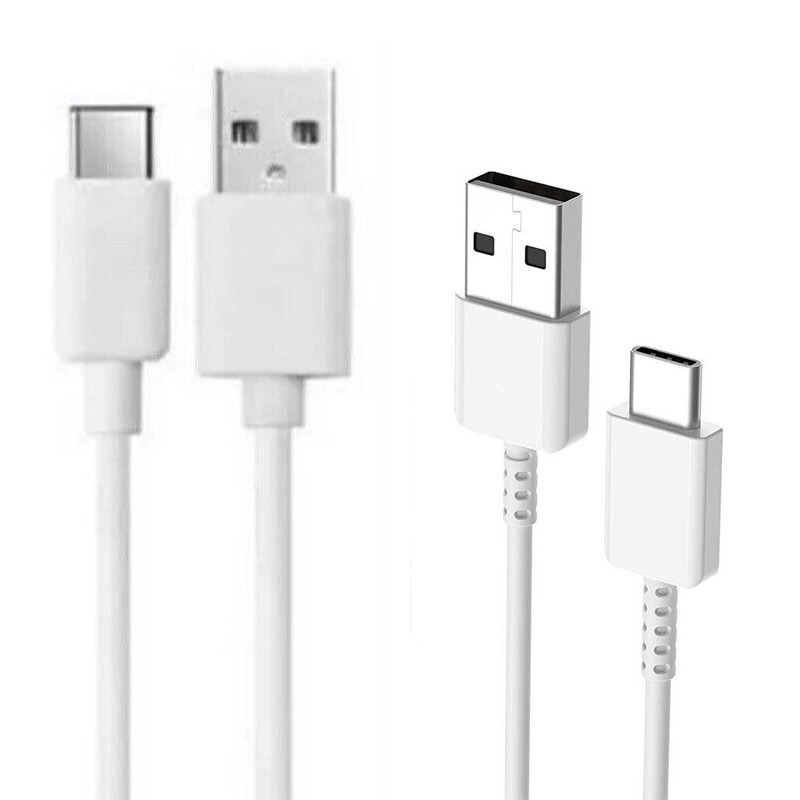 USB-A to USB-C Android Charging & Data Cable 3FT White For Samsung S22 S23 S24 gallery
