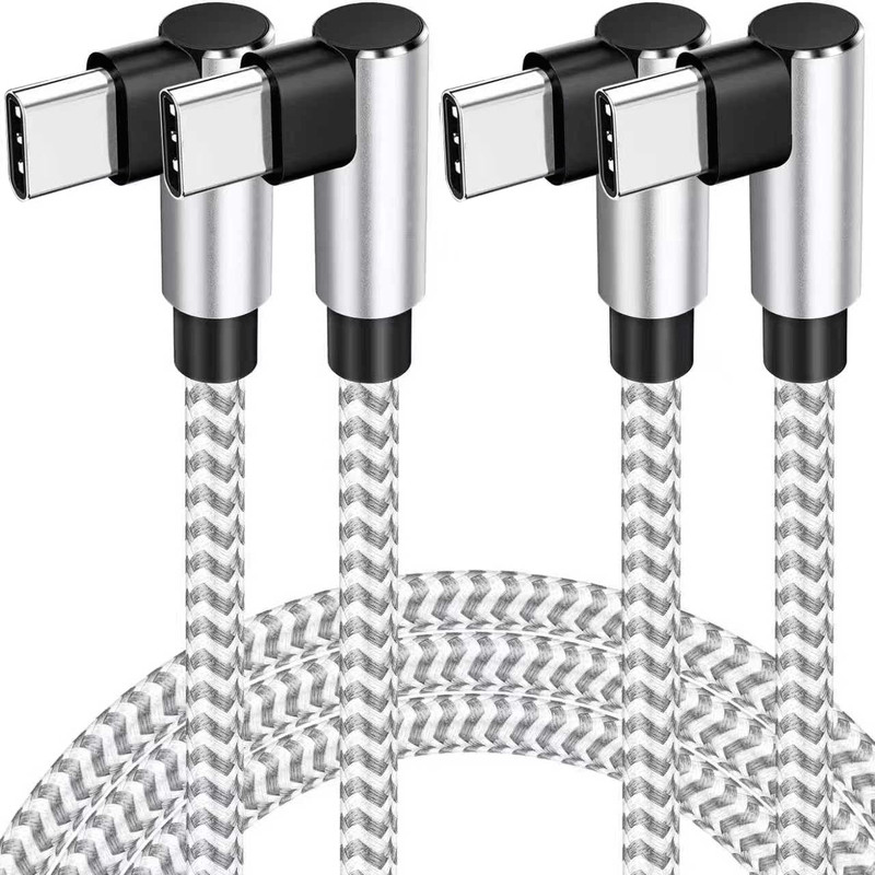 USB-C to USB-C Charge Cable,10Ft,2Pack,60W Fast,Right Angle Charging | 60W Type