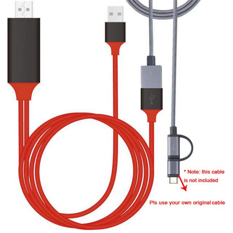 1080P HDMI Mirroring Cable Phone to TV HDTV Adapter Cord for i Phone Android LG gallery