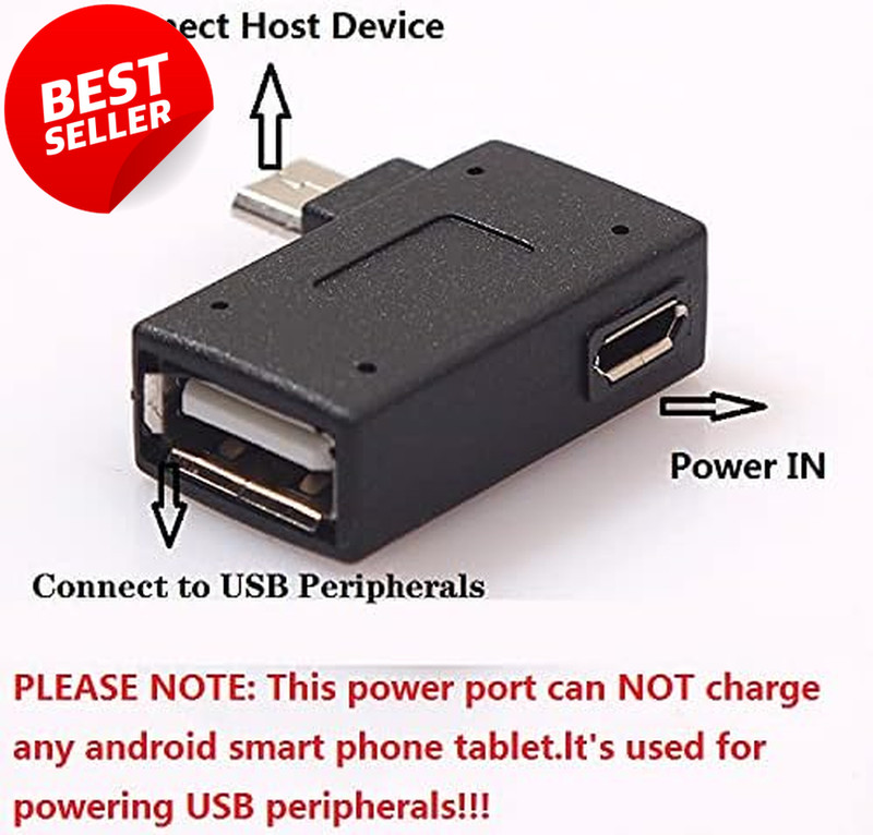 3 Pack OTG Cable Adapter Powered Micro USB to USB for Fire TV Stick 4K Max - US gallery