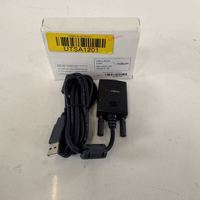 Iridium USB to RS232 Cable UTSA1201 Y-105 Serial Data – NEW