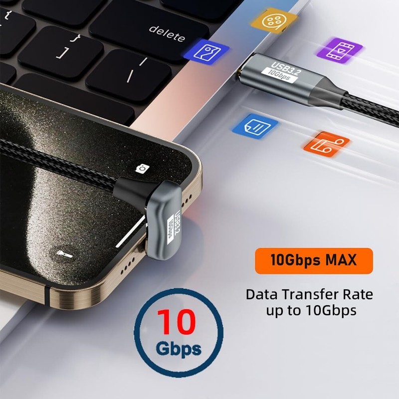 USB 3.1 USB-C C Male to Male Cable 10Gbps Data Transfer 100W PD Charging Cord... gallery
