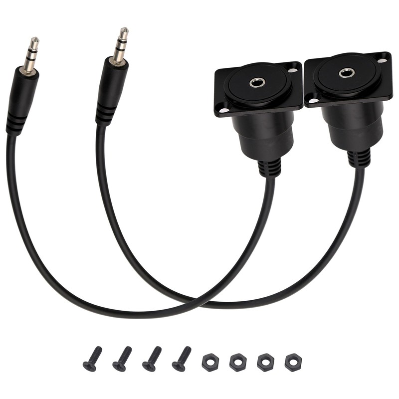 2PCS 3.5mm TRS Extension Mount Cable, D-Type TRS Male Plug to Female Jack Pan…