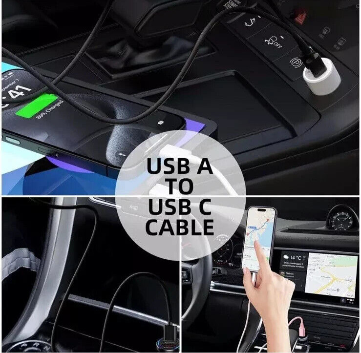 lot IPhone 16 15 Pro Max Plus USB-A Cable Fast Charger Type C Charging Data Cord gallery