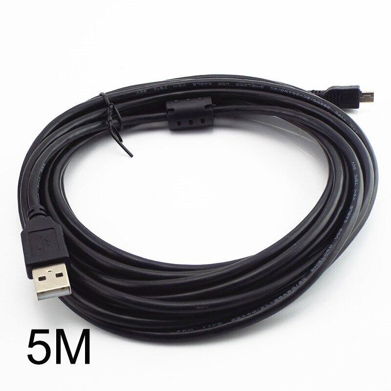 0.5/5M USB Mini charging Data Cable For MP3 MP4 Car Camera 5V Charger line wires gallery