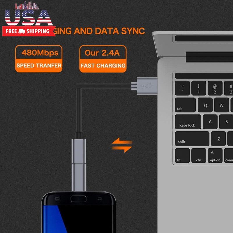 USB C to Micro USB Adapter, (4-Pack) Type C Female to Micro USB Male Convert Con gallery