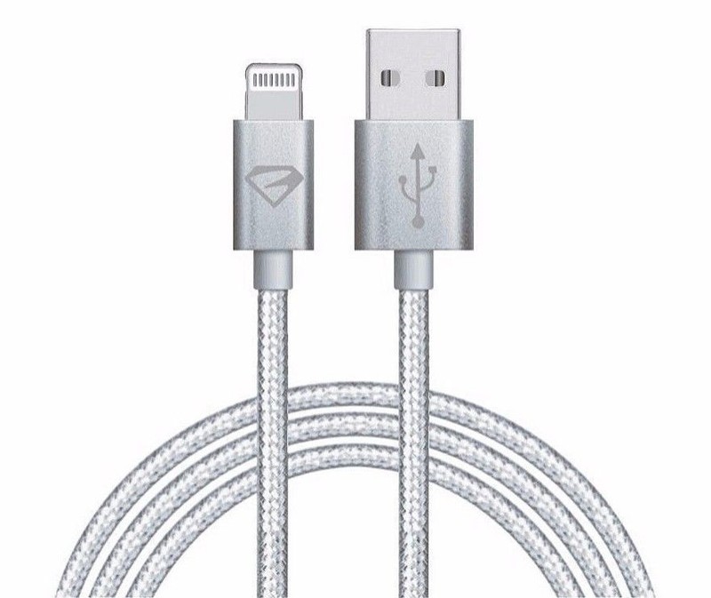 USB Charging Cable 10Ft For iPhone 14 13 12 11 8 7 Fast Charger Data Cord Sliver