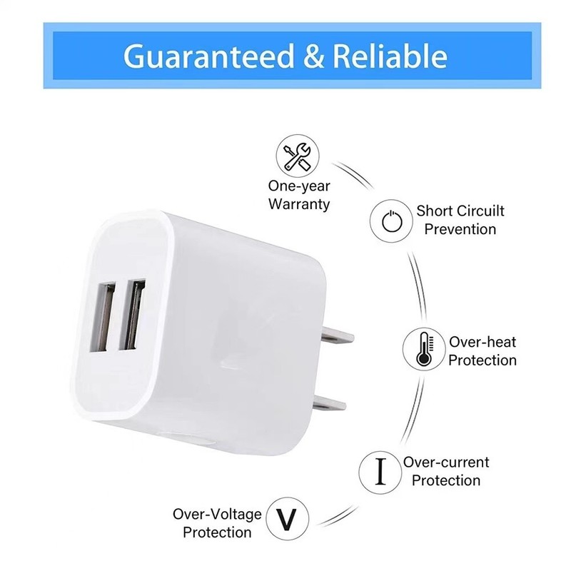 Universal Travel 5V 2A 10W Dual USB AC Wall Home Charger Power Adapter Plug Lot gallery