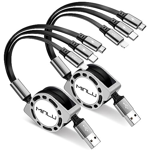 2 Pack Retractable 3 in 1 Multi Charging Cable gallery