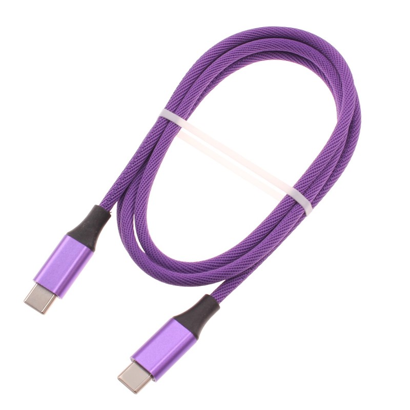 For iPhone 16/17/Pro/Max/Air- Purple 3ft PD Cable Type-C to USB-C Fast Charger
