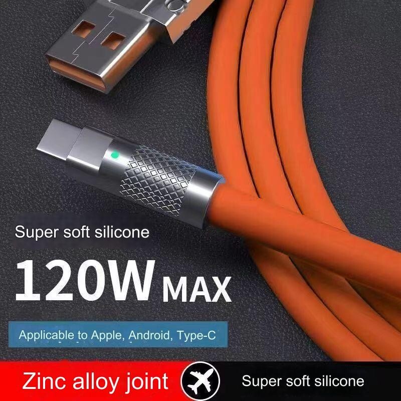 120W USB Type C/Micro-USB Cable for Fast Chargng Plus an Organizor Strap gallery
