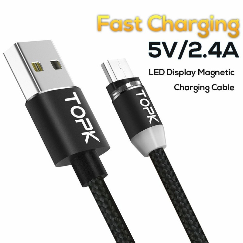 Magnetic Phone Charger 2 Nylon Cables, 3 In 1 Pack, 2m (6.6ft) 1m (3.3ft) gallery