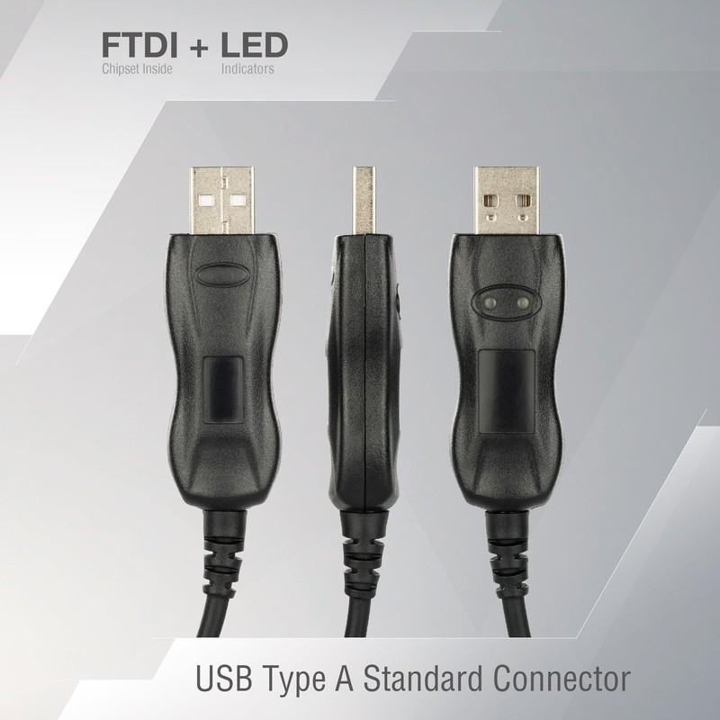 APCUSB-KR22 FTDI USB Programming Cable Compatible with Kenwood 2-Pin K1 Plug ... gallery