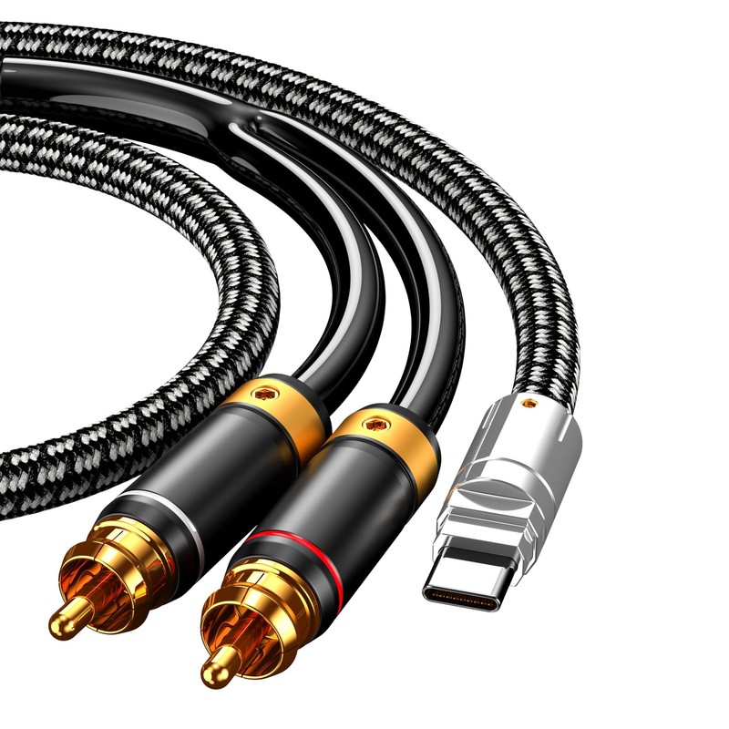USB to 2 RCA Audio Cable 9.8FT, Audiophile USB to 2RCA Jack Plug Y Adapter Co... gallery