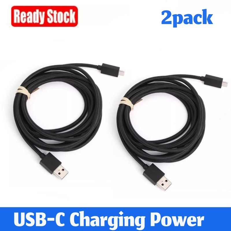 2pc Original Sony USB-C Charging Power Cable 2.8m for PS5 DualSense Edge Console