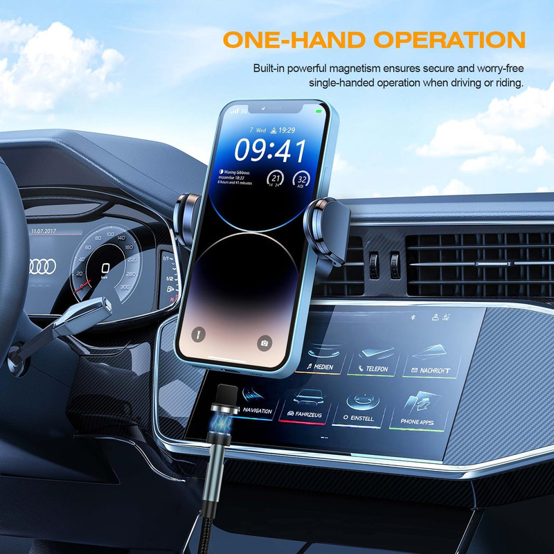 7-Pin Magnetic Charging Cable 360� Rotating 3 in 1 Magnetic Phone Charger, 3A C gallery