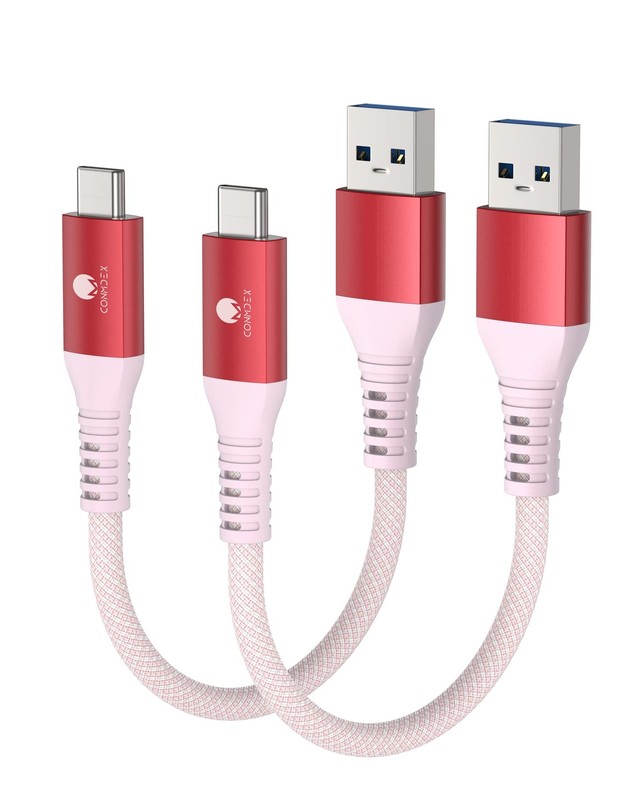 CONMDEX Type C Cable 2ft, 2-Pack 10Gbps USB 3.1 Gen 2 USB A to USB C Data Tra…
