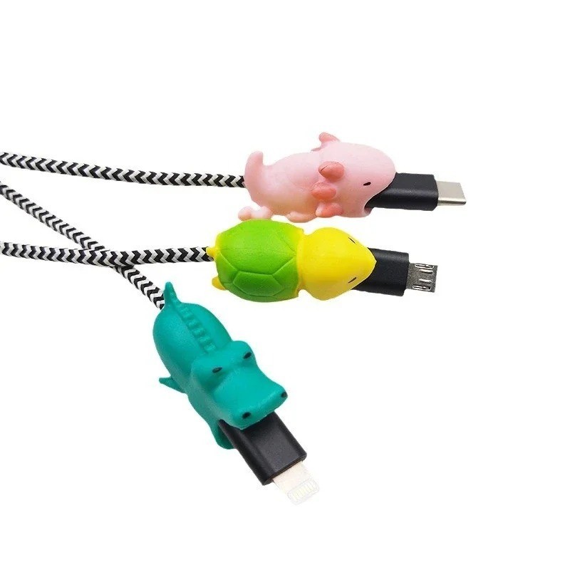 2PCS Charging Cable Organizer Animal Bite Wire Protector Cord Protection Cover gallery