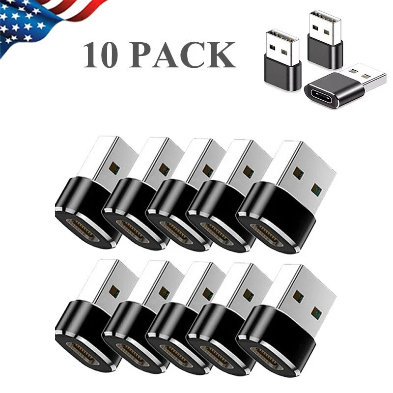 Lot 10-50 PACK USB C 3.1 Type C Female to USB 3.0 Type A Male Converter Adapter
