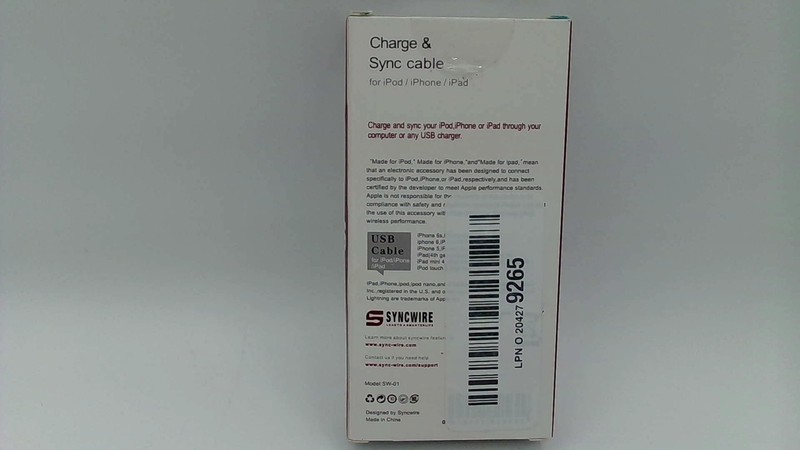 Cable Apple Certified MFI Charging Sync Data Cord Charger For IPhone/iPad 3.3ft gallery