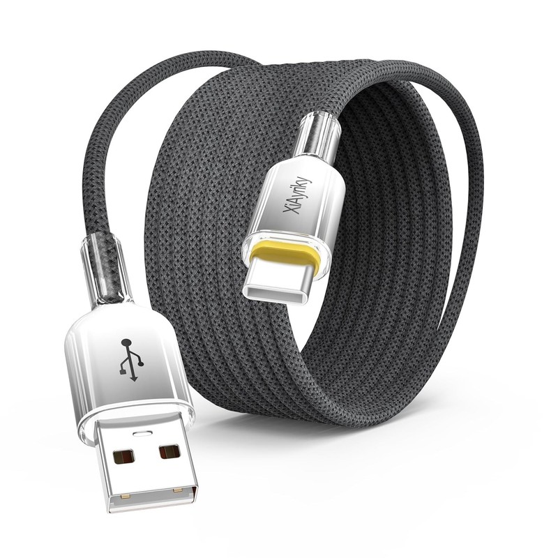 Extra Long USB A to USB C Cable 15FT (60W, 480M Data), USB Type-C Fast Charging