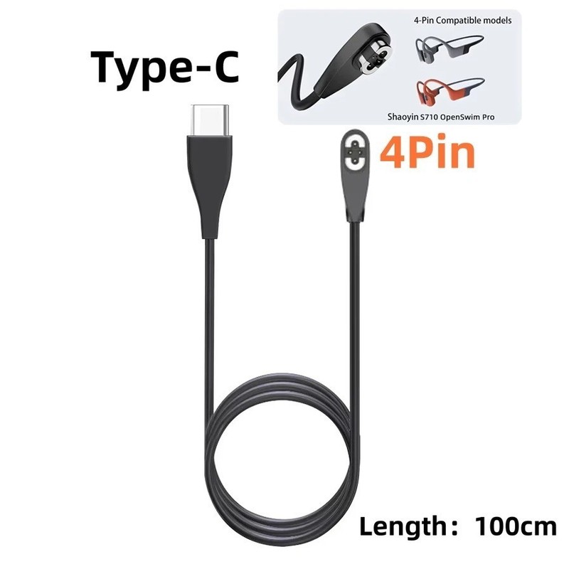 Headphones Charging Cable Charger for Shokz Aftershokz Shockz 1 or 2-Pack 3.3 Ft