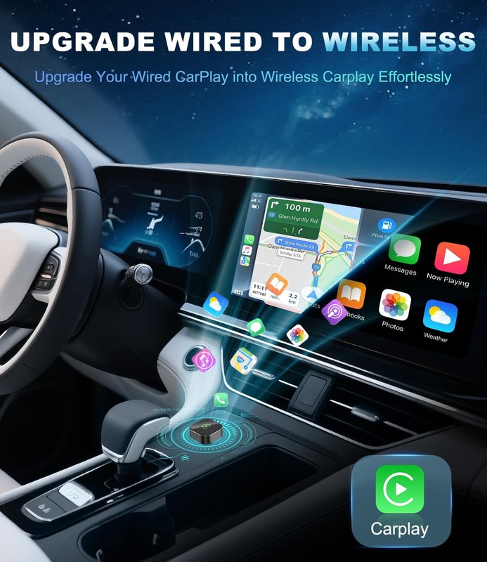2026 Wireless CarPlay Adapter for Apple, Convert Wired to CarPlay Wireless Ad... gallery