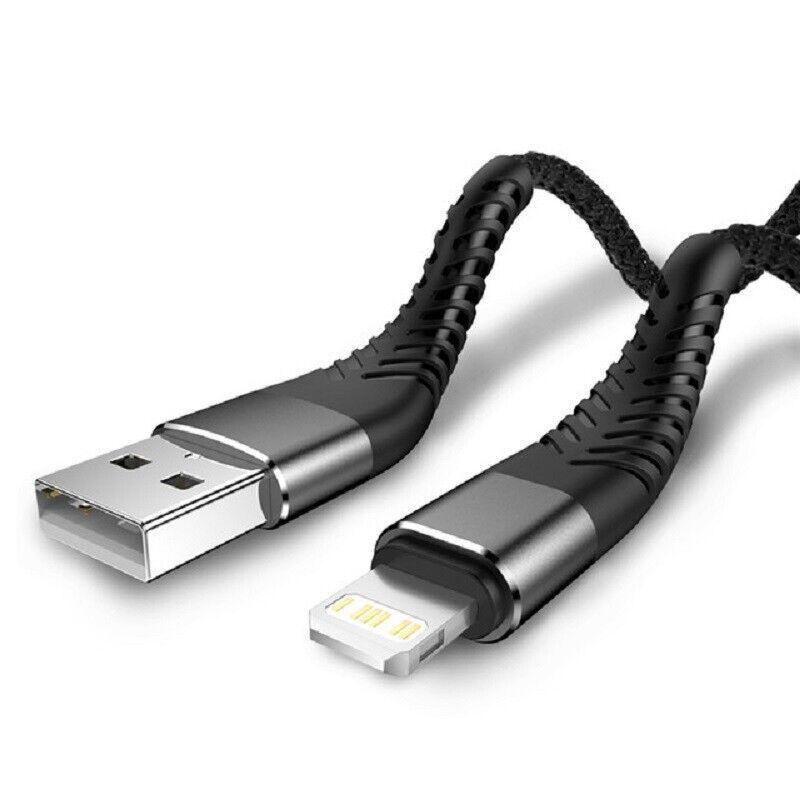 Heavy Duty Fast Charger USB Cable For iPhone 13 12 11 X XR 8 7 6 5 Charging Cord