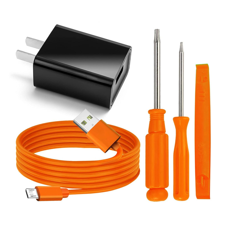 Fast Wall Charger Charging Cable Cord & Replacement Ring Doorbell Orange