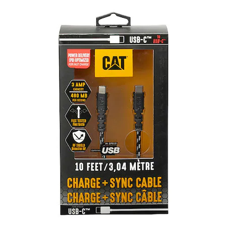 Cat Cat-Usbc-Usbc Usb Cable, Type C, 10 Ft, 480 Mbps