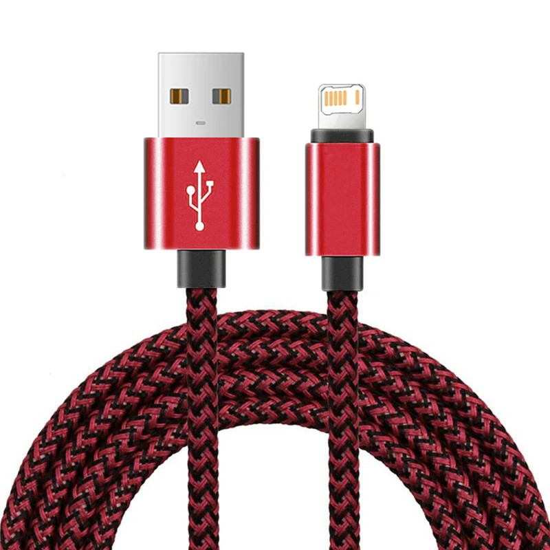 Fast Charging Nylon Braided USB Cable For iPhone 11 12 13 Mini 14 Pro XS Max X X
