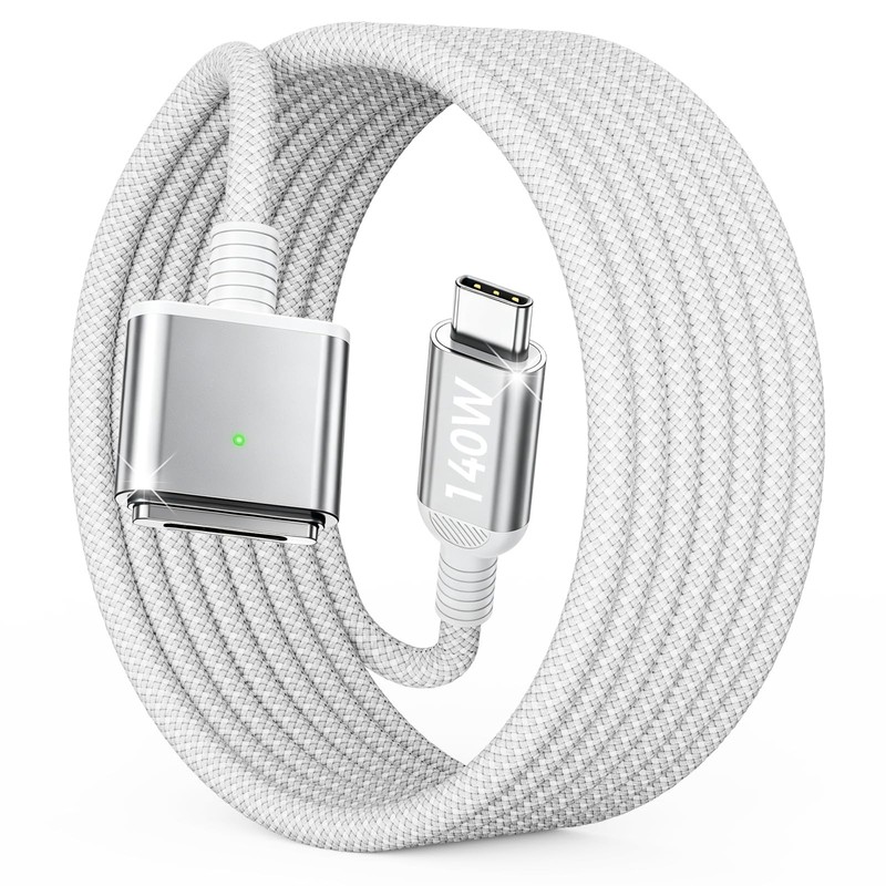 140W USB-to Magnetic 3 Cable 6.6FT with Indicator