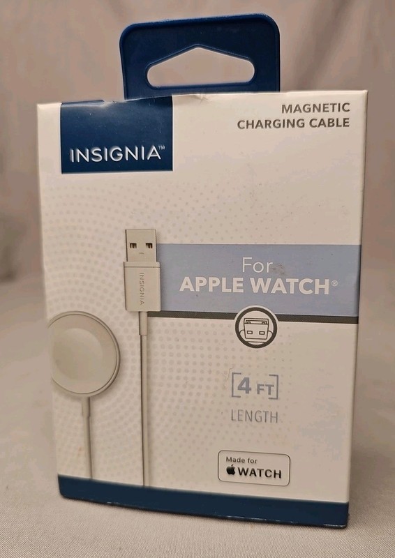 Insignia 4′ Magnetic Apple Watch Charging Cable – White (NS-AWCB1) NEW