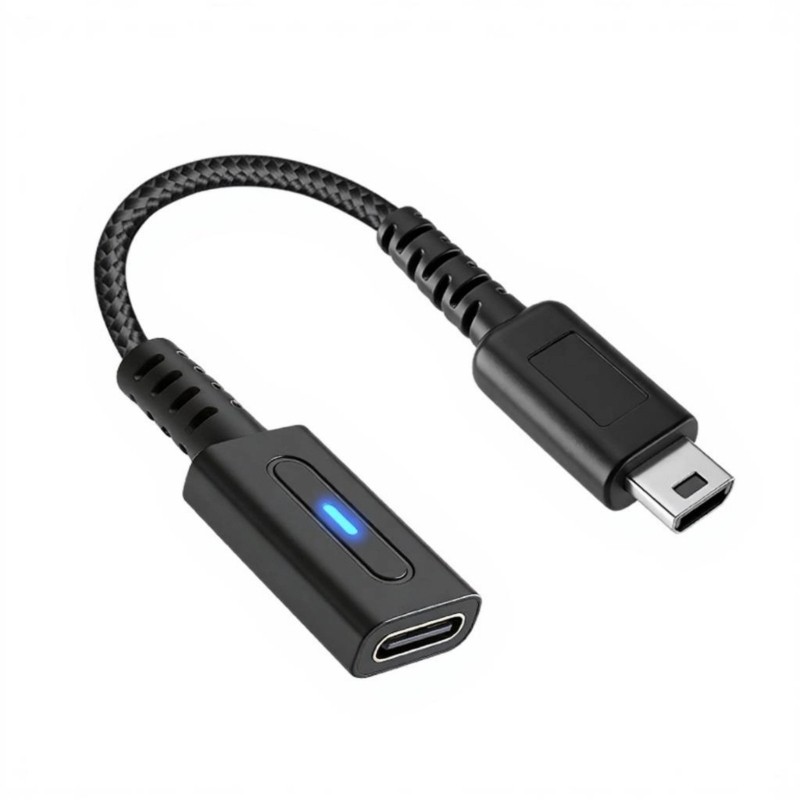 Flexible 10cm USB Type C Adapter Cable Bend Resistant Charging Cord