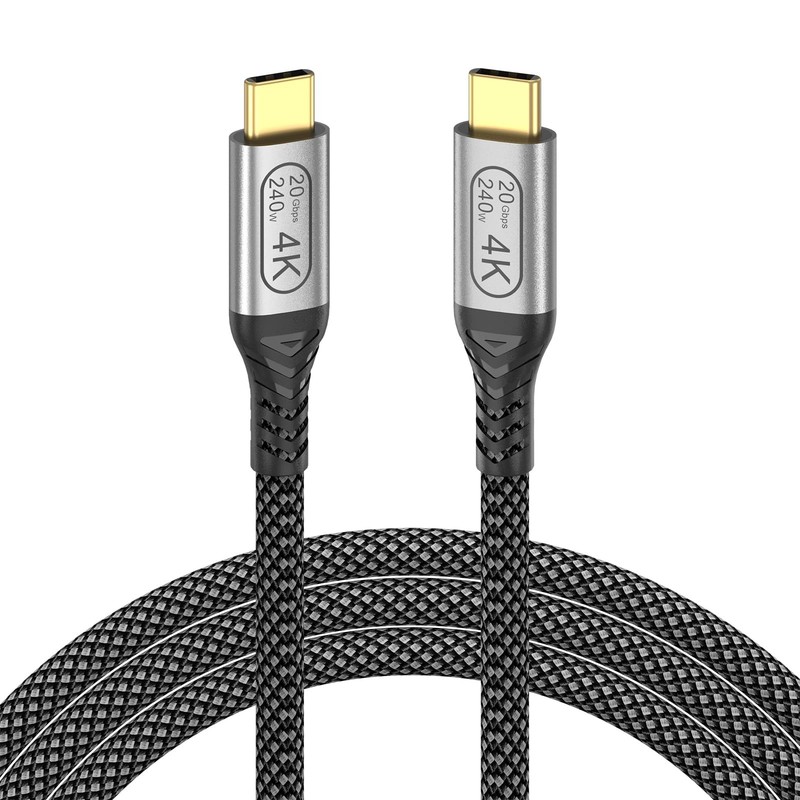4K USB C Monitor Display Cable, 3.3FT USB C 3.2 Gen 2×2 Cord (20Gbps, 240W)