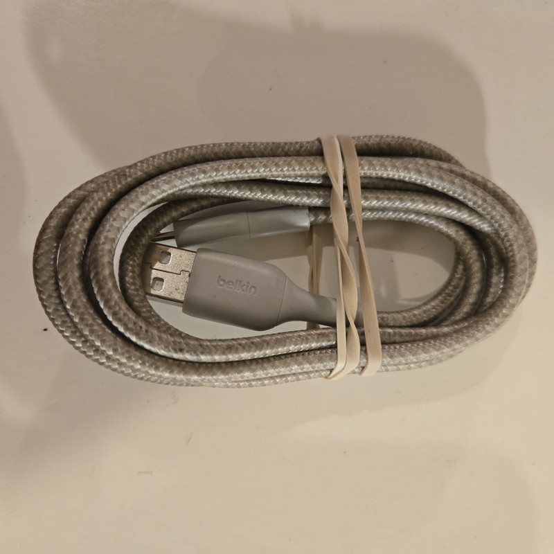 5-Foot Braided Micro USB Cable Gray Charging Data Cord Fast Sync Durable gallery