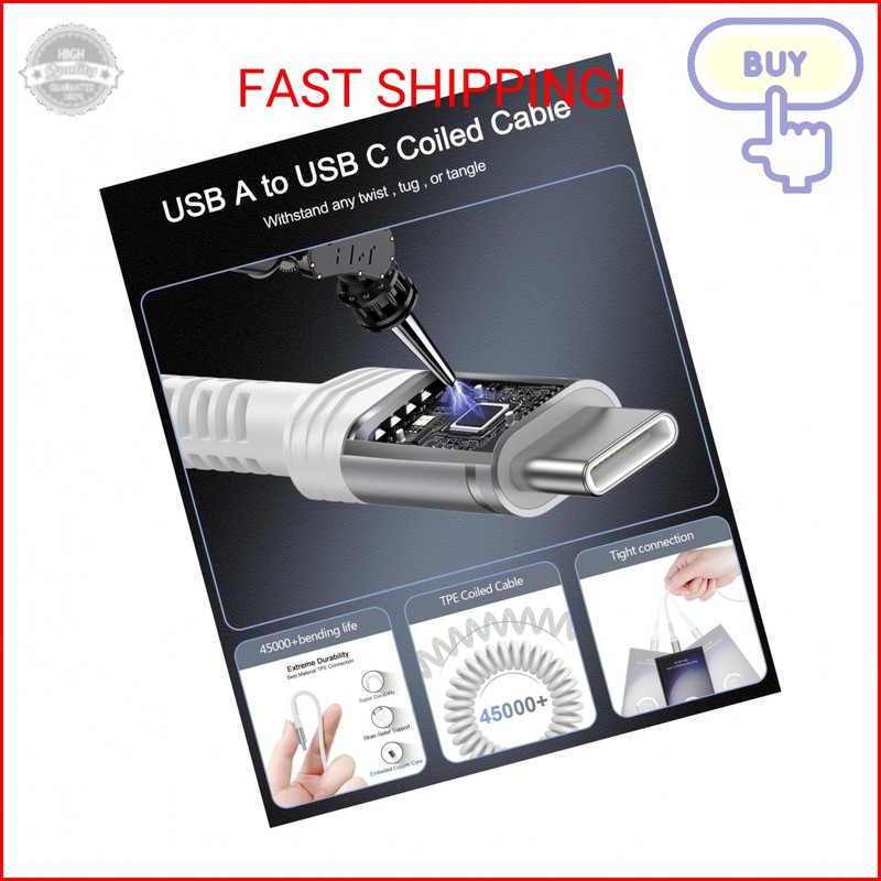 Coiled CarPlay Cable for iPhone 17e/17Pro Max/Air/17/16/16e/16 Pro/15 Pro Max/15 gallery