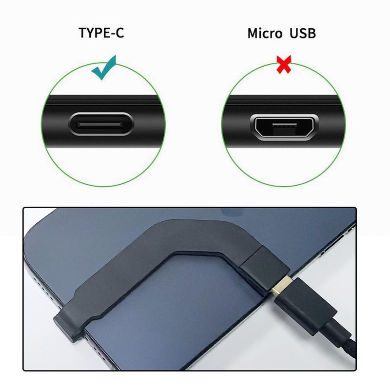 Angled Type-C Male to USB-C Female Extension Ultra Slim Data Cable Connector ... gallery