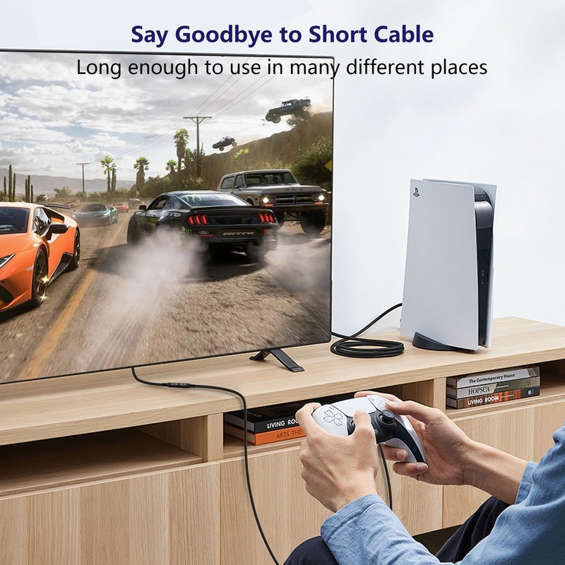 USB C Extension Cable 16.5Ft/5m Long Charging 100w PD Video 4k Monitor gallery