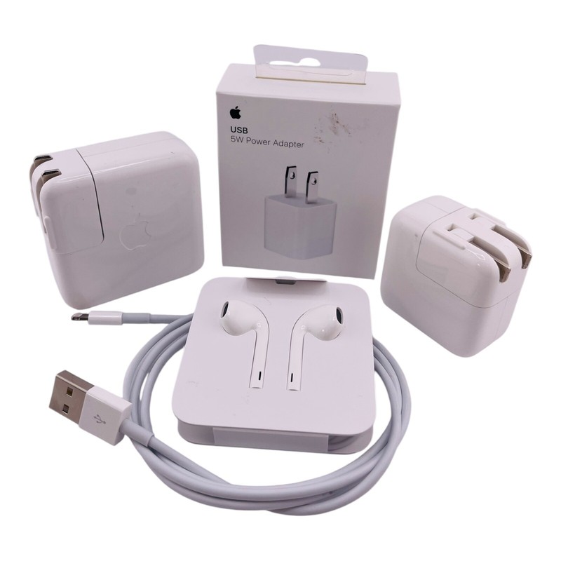 Genuine Apple iPod iPad USB Charge Powe Adpt Ear Bud Mod A1401 A1385 A1102 Lot 5